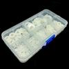 500 Pezzi M2 M2.5 M3 M4 M5 M6 M8 M10 Rondella Piana in Nylon Plastico Bianco Guarnizione Piana Vite Bullone Rondella Isolante Kit di Montaggio
