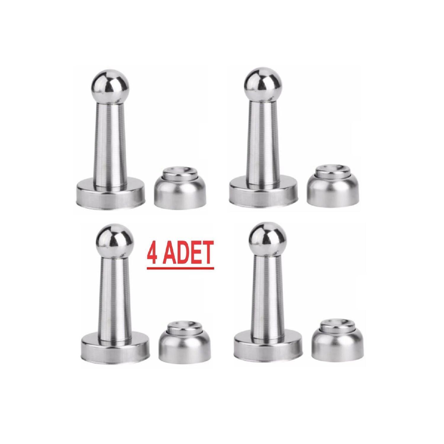 

4 Pcs 8 Cm Strong Magnet Door Bumper Satin, Door Stopper