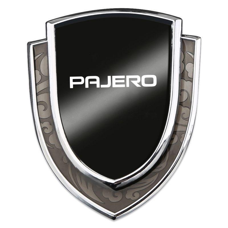 

3D Meta Car Sticker Auto Door Trunk Car Body Shield Emblem Protective Sticker For Mitsubishi Pajero 2 3 4 Car Accessories