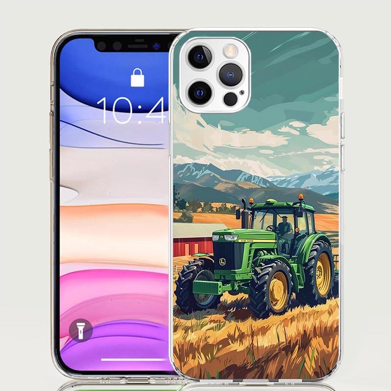 Farm Vehicle Tractor Case Phone Cover for Apple iphone 13 Pro Max 12 Mini 11 X XS XR XS Max 7 Plus 8 6S 6 5 SE 5S Trend Fundas