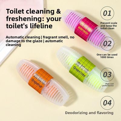 Toilet Cleaning Agent - Wall-mounted Deodorizer and Fragrance Enhancer - Automatic Cleaning with Long-lasting Fragrance for Home Bathrooms