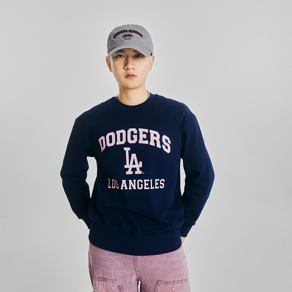 New MLB Sweatshirt Unisex Navy Blue 3AMTV0134-07NYS