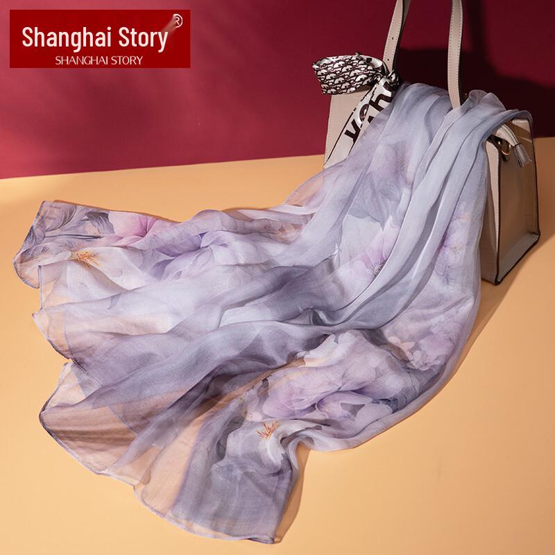 Shanghai Story 100% Mulberry Silk Scarf & Shawl