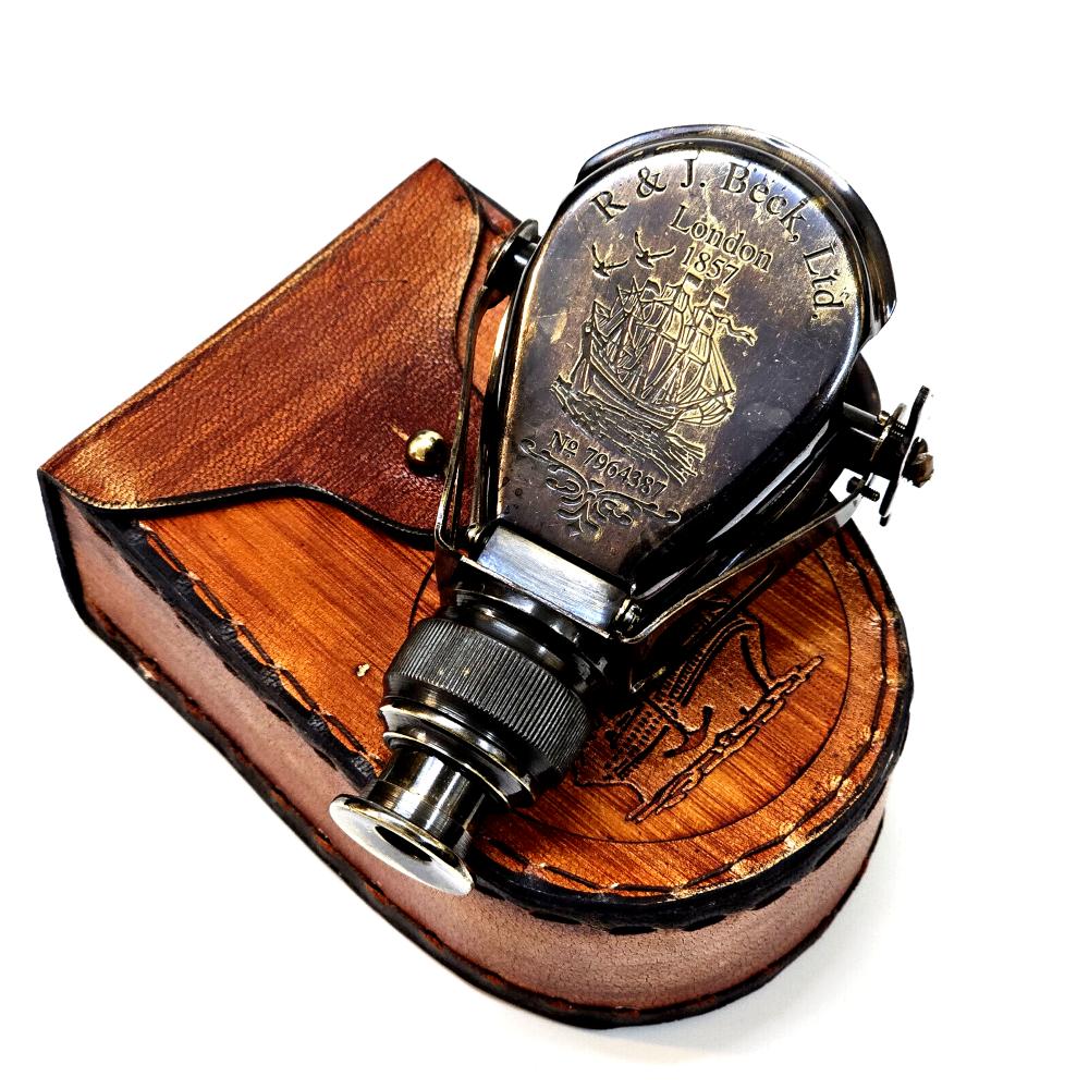 Antyczny mosiężny monokularowy teleskop binokularowy Vintage Nautical Spyglass Scope