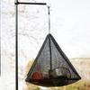 Outdoor Camping Kitchen Hanging Net Kitchen Foldable Storage Bag Cookware Drying Net Triangular Drying Net Dry Food Organizer