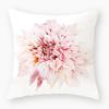 Flower Theme Print Decorative Pillow Cover Car Sofa Square Cushion Pillow Cover