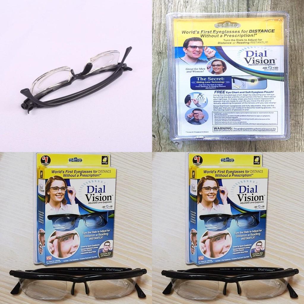 Flexible Frame Dial Vision Adjustable Lens Glasses For Distance And Reading