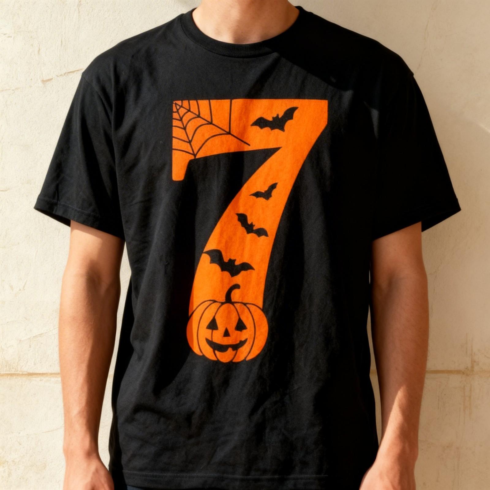 Number 7 Funny Meme Saying 6 7 Six Seven Halloween Costume Unisex T-Shirt S