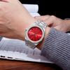 Fashion Men's Quartz Wristwatch - Frosted Stainless Steel Band, Multiple Color Dials, Casual & Business Watch