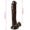 Brown Realistic Dildo for Women  Beginner Clear Dildo with Strong Suction Cup Hands-Free Play for Adult Sex Masturbator G Spot