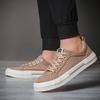 Fashion Men's Classic Canvas Spring Summer Shoes Korean Fashion Lace up Low top Board Lazy Breathable Versatile Casual Shoes SS25625