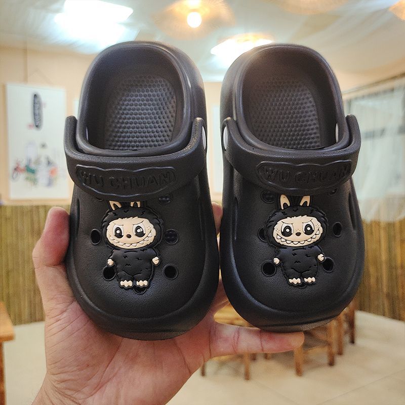 

Милые EVA тапочки для мальчиков и девочек, детские нескользящие тапочки с мягкой подошвой 34-35