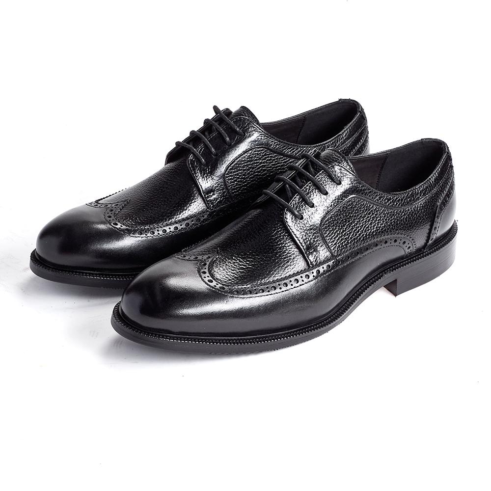Fashion Handmade Men's Oxford Shoes 2025 Business Formal Classic Genuine Leather Cowhide Brogue Formal Shoes