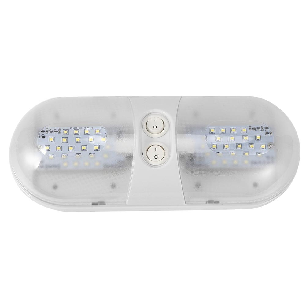 12V 800lm Dome Roof Light LED Oval Ceiling Lamp for Car RV Trailer Camper Boat