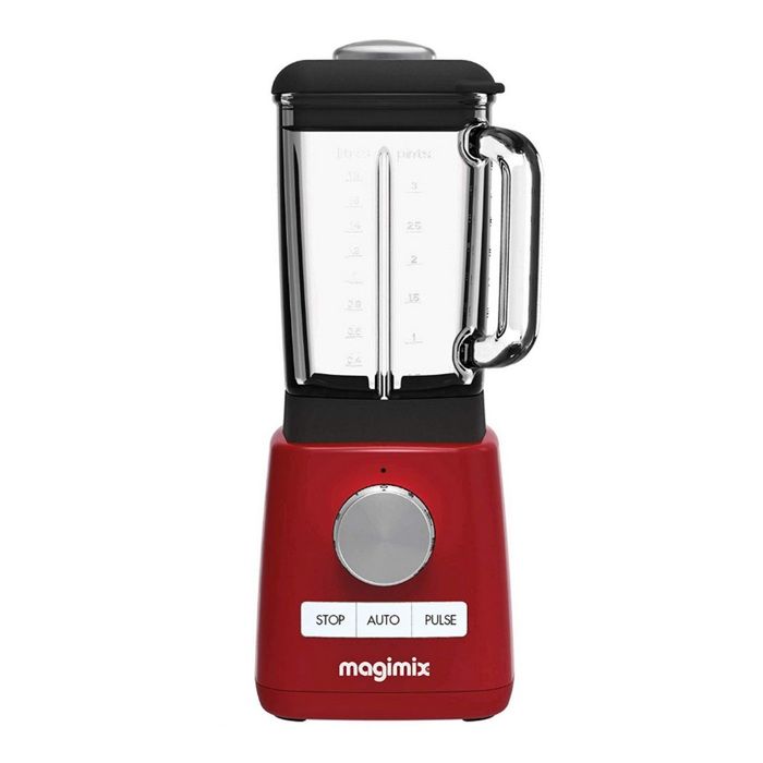 Bol mixeur blender - magimix - rouge - 1300w - fonction broyeur à glace - 4 présélections - 1,8l