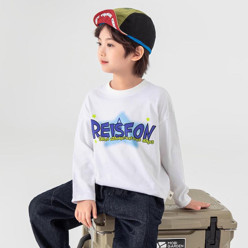 Duoduojia Boys' Casual Pure Cotton Long-Sleeve Printed T-Shirt
