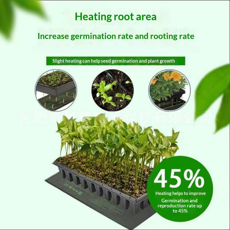 1 Set Pvc Leather Plant Warming Mat Indoor 35-55 Usb Warm Hydroponics Heating Pad For Plants Reptiles 8.5/7.5W Plant Heat Mat