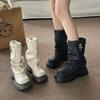 Autumn new short boots, trimmed legs, new boots, casual retro thick-soled trousers, and boots to wear.