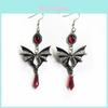 Vintage Vampire Bat Earrings With Animal Motif For Female Gothic Jewelry