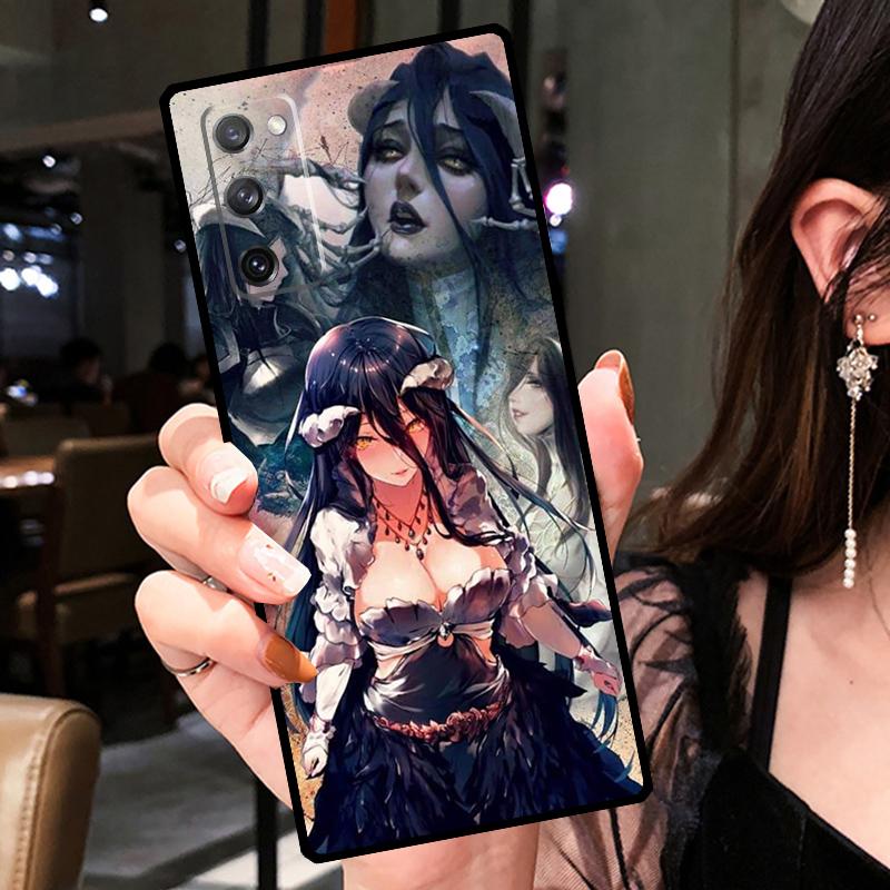 Albedo Overlord Anime Case For Samsung Galaxy S20 FE S9 S10 Plus Note 10 Note 20 S21 S22 Ultra Phone Back Cover