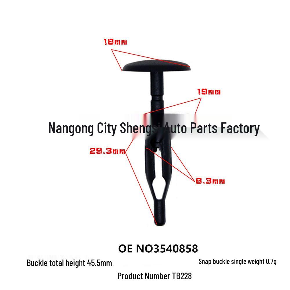 

Cadillac Radiator Air Deflector Clip & Trim Panel Fastener 10000
