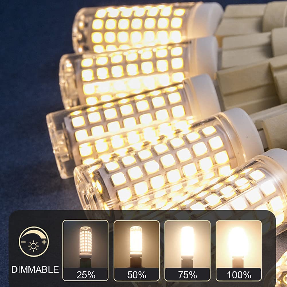 10 ks stmívatelná LED žárovka G9 6W AC220V bez blikání 88×SMD2835 690LM G9 kapslová lampa pro lustrNáhrada 70W halogenové