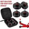 For Tesla Silicone Jack Lift Pad Point Adapter For Model 3 Model Y Model S Model X With Storage Bag-4 Pack Vehicle Repair Tools