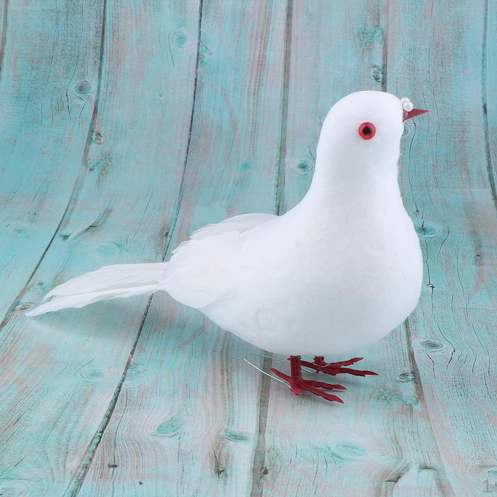 

Штучні Пінопластові Голуби Птахи Весільна Прикраса Standing Doves