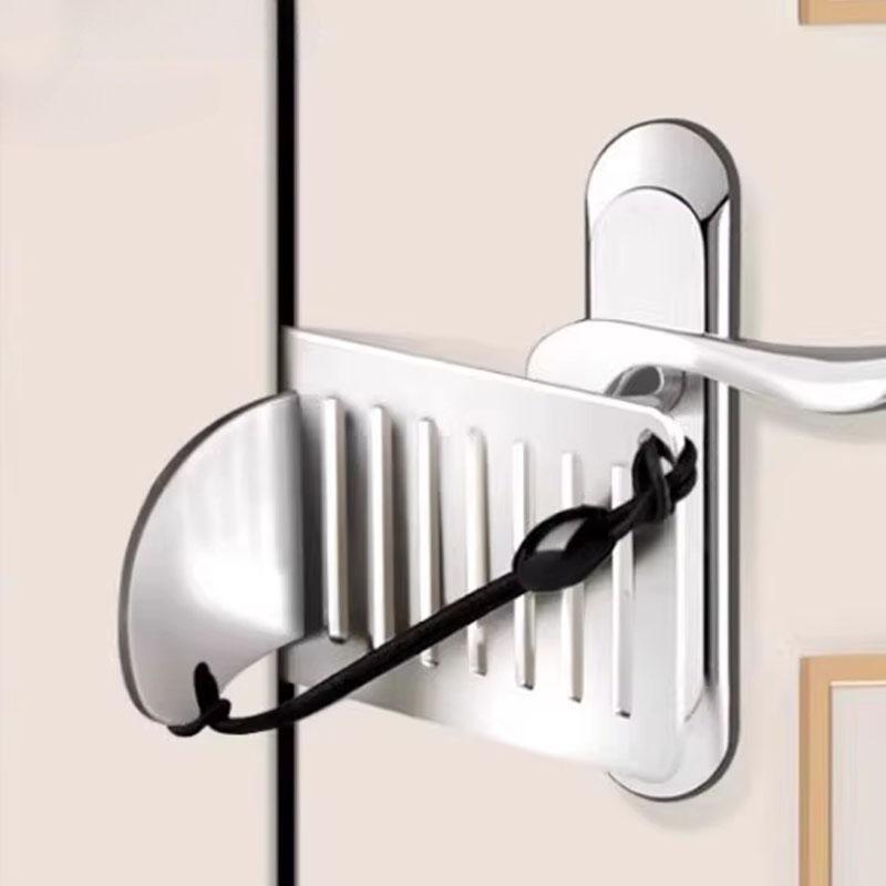 Portable Door Lock Travel Home Security Extra Lock for Additional Privacy and Safety In Room Hotel Apartment Dorm Door Stopper
