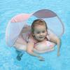 Baby Float, Kids' Float with Removable Sunshade and Seat Belt, UV Protection, SPF50+ Sunscreen, and Foot-Inflatable Float for Outdoor Play, Travel,