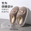Fleece Bear Cotton Slippers Winter Thickened Cotton Slippers Women's Soft Bottom Warm Indoor Home
