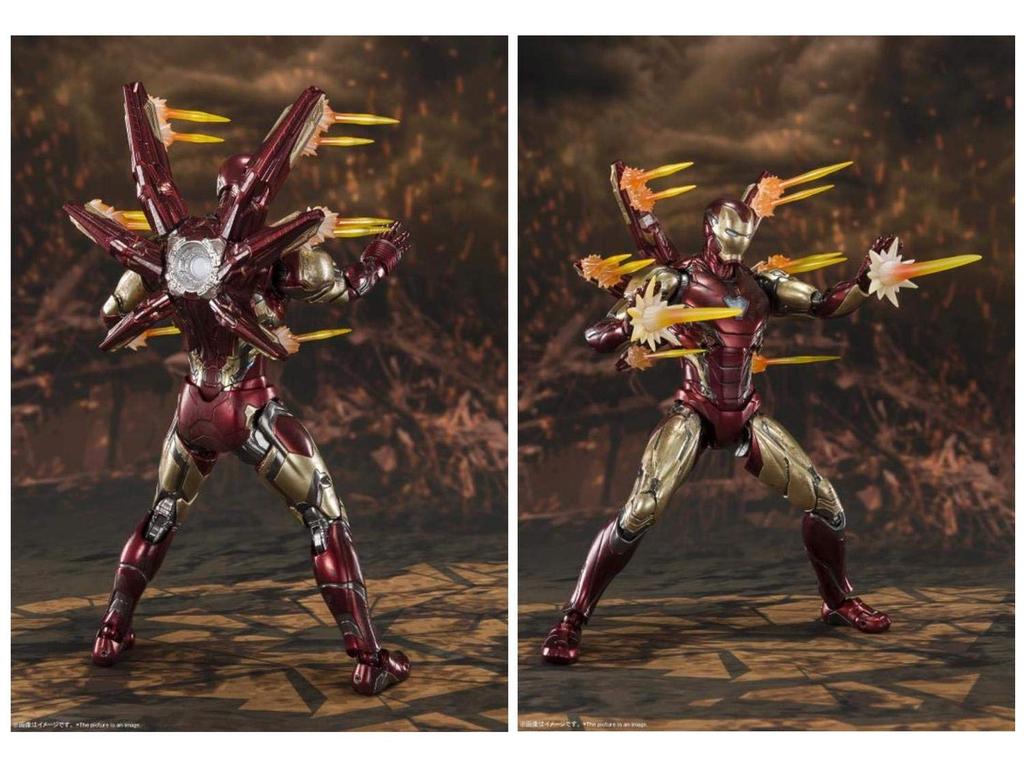 TAMASHII NATIONS Avengers Iron Man Mark 85 160mm ABS PVC Painted Movable Figure S.H.Figuarts -FINAL BATTLEEDITION- Approx. & & Die-cast