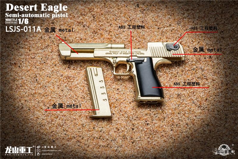 Toys Hobbies Scale Action Figure Longshan Heavy Industries Alloy Metal Pistol Model & [TOYBARJAPAN] 1/6 Accessories/Military LONGSHANZHONGGONG.TOYS