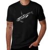 Killerwal Orca Tuschezeichnung T-Shirt Leichtes Druck-T-Shirt