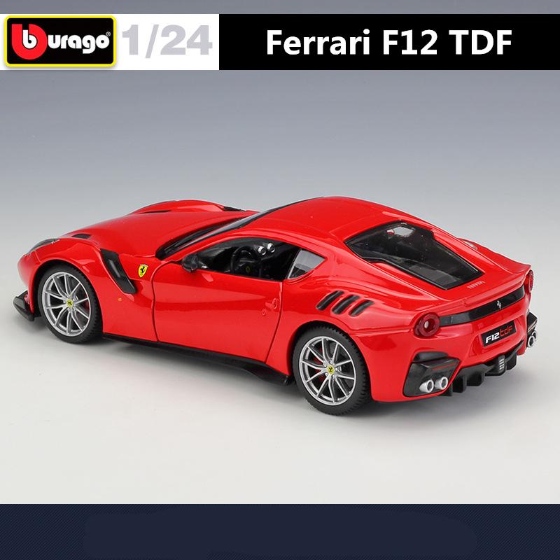 Bburago 1:24 Ferrari F12 TDF Alloy Sports Car Model Diecasts Metal Toy Racing Vehicles Car Model Simulation Collection Kids Gift