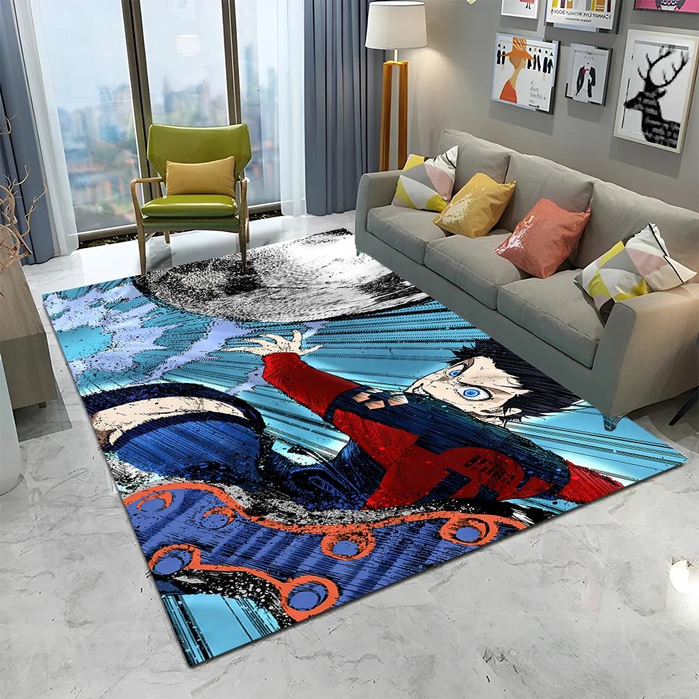 Blue Lock Football Anime Cartoon Carpet Rug for Home Living Room Bedroom Sofa Doormat Decor,kid play Area Rug Non-slip Floor Mat