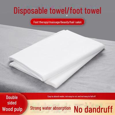 Jednorázový modrý ručník pro kosmetický salon: Zesílený ručník na koupel nohou, otírání a polštář se super savostí