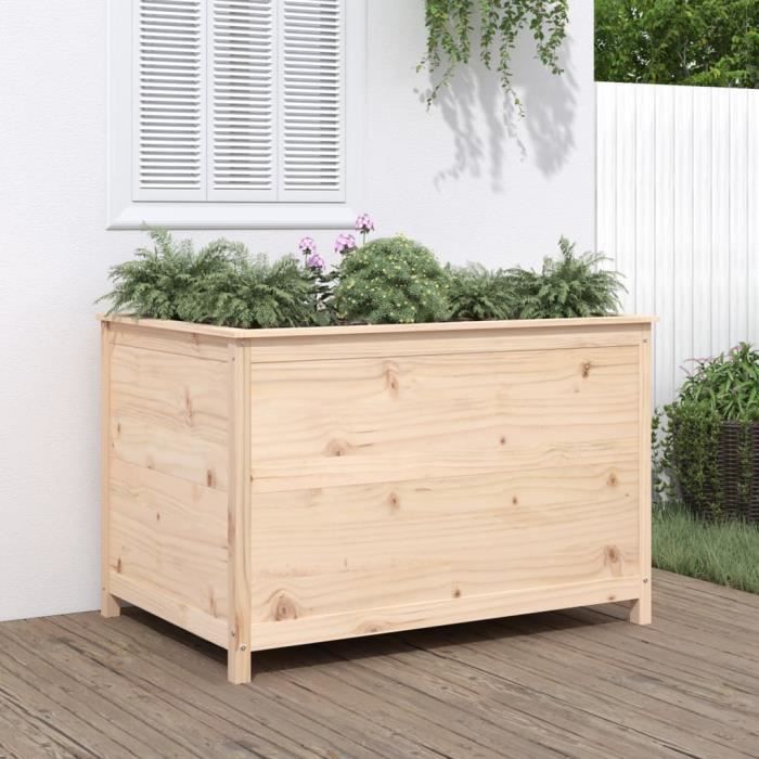 VidaXL Raised Garden Bed 119.5x82.5x78 Cm Solid Pine Wood 825310