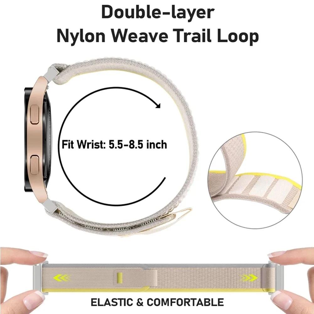 Nylon Trail Loop für Garmin Venu 3/Forerunner 255 245 265 Music/Vivoactive 4 3 Armband Venu 2 Plus Sportarmband 20mm 22mm Armband