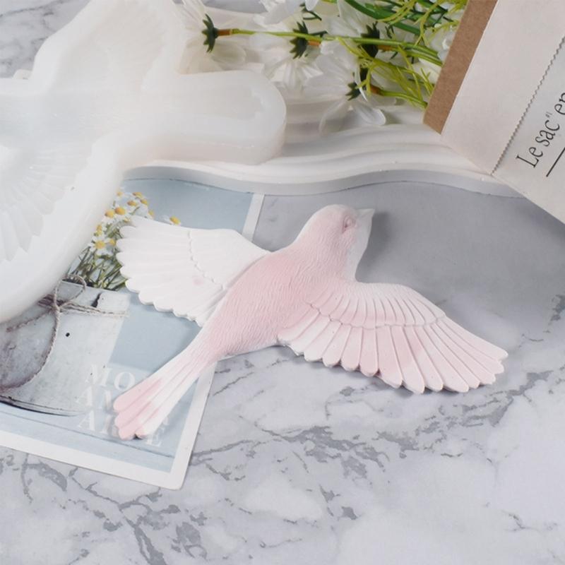 Aromatherapy Gypsum Silicone Mold DIY Brids Resin Mold Wall-Decor Ornament Mold DIY-Home Display Craft Cake Fondant Mold