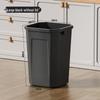 Extra Large Household Trash Bin with Lid for Kitchen, Bathroom, Hotel, or Outdoor Use