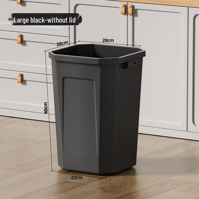 Extra Large Household Trash Bin with Lid for Kitchen, Bathroom, Hotel, or Outdoor Use