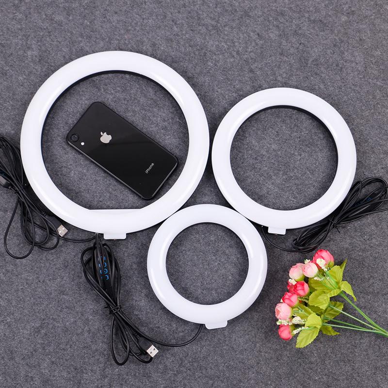 LED Ring Light Set: 10" Fill Light, 16cm Light, 8" Beauty Light, 12" Tri-Color Ring Light, 30cm Ring
