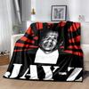 Jay-Z Flannel Blanket Soft All-Season Throw, Design for Camping, Car Travel, Hiking Sofa, Bed, Office Perfect Gift for Parties
