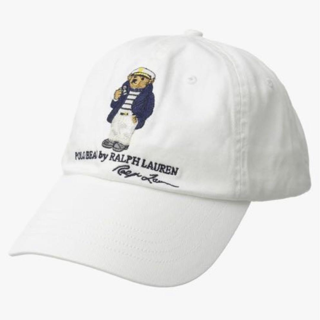 Used Polo Ralph Lauren Sailor Polo Bear Cap White