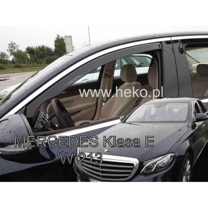 Déflecteurs d'air - J&J AUTOMOTIVE - Mercedes E Classe W213 - Fumé - Installation facile - Acrylique renforcé