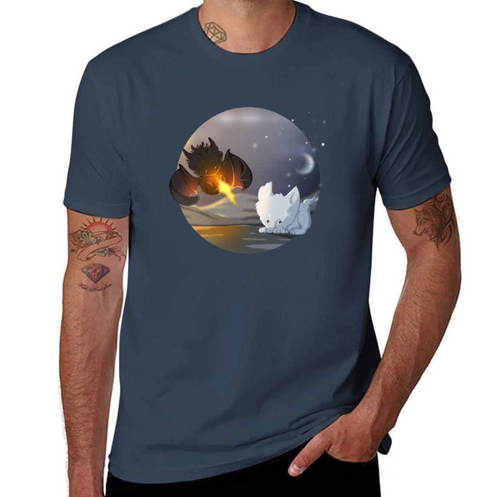 Ice Fire TShirt All Match Basic Short Sleeve Top
