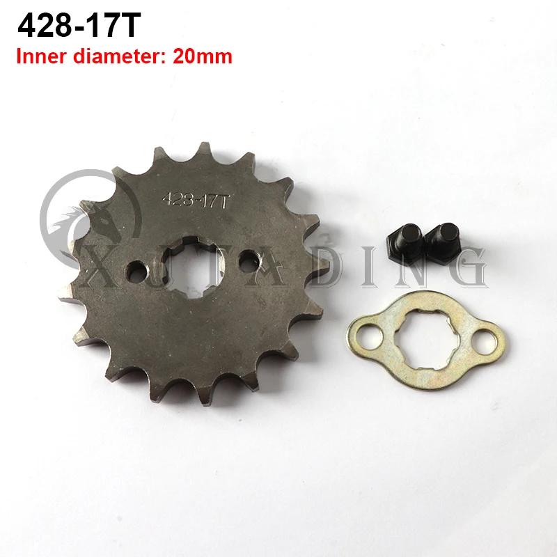428 Chain 20mm 10 11 12 13 14 15 16 17 18 19 Teeth Front Engine Sprockets For 50 110 125 160cc Dirt Pit Bike ATV Quad Motorbike