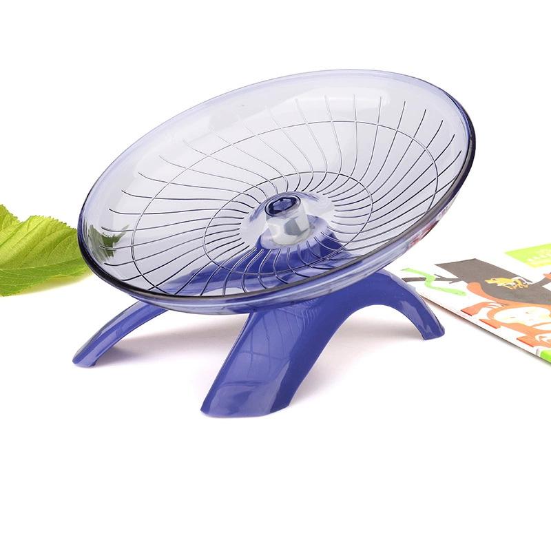 18cm Hamster Running Disc Toy Sport Running Silent Transparent Small Pet Rotatory Jogging Wheel Wheel Toys Pet Cage Supplies 1pc