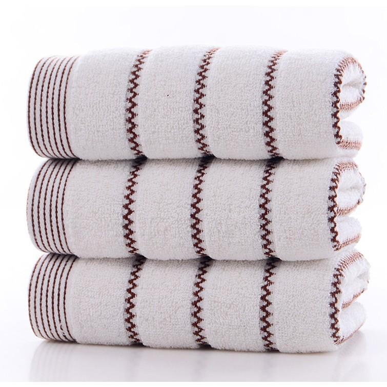 Gaoyang Rutig Ren Bomull Badhandduk – Tjock och Mjuk för Hem-, Hotell- eller Presentaskanvändning